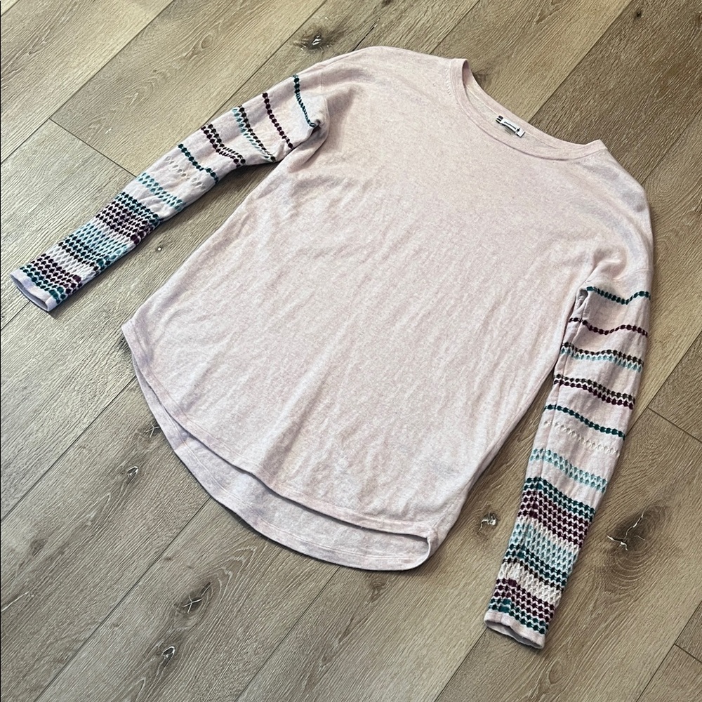 Smartwool ~ soft pink, wool blend sweater, base layer, size M - Picture 2 of 14